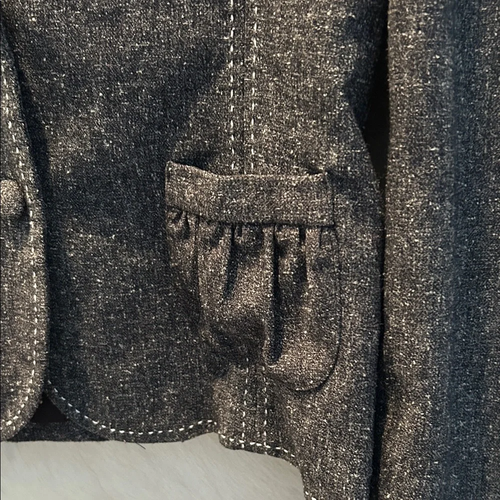 White House Black Market Dark Grey Blazer - Picture 4 of 10